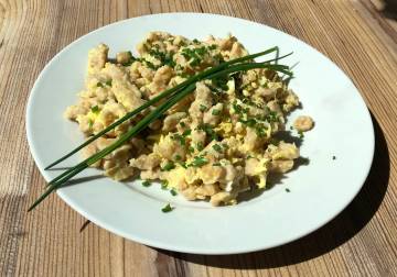 Bild: Eiernockerl mit Dinkelvollkornmehl